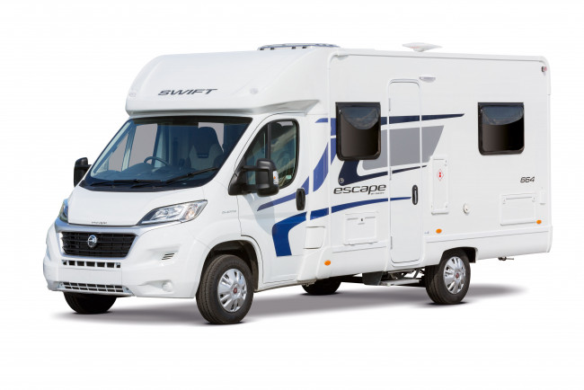 Обои картинки фото автомобили, дом на колёсах, escape, 664, motorhomes, swift, 2015г