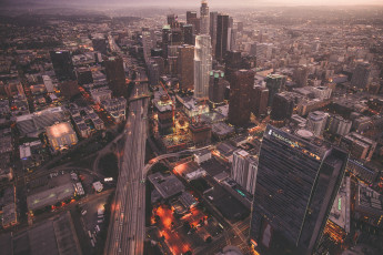 Картинка города лос-анджелес+ сша лос анджелес дома высотки город