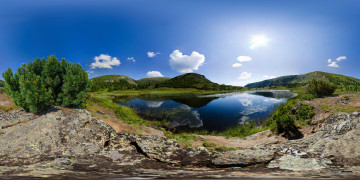 Картинка природа реки озера свет камни синева небо вода озеро