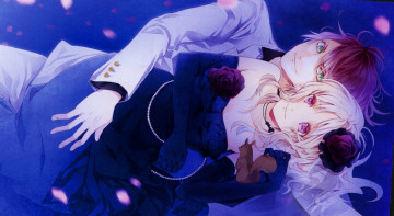 обоя аниме, diabolik lovers, девушка, парень