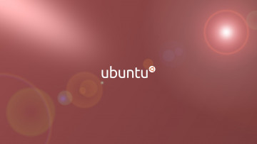 обоя компьютеры, ubuntu linux, логотип, фон