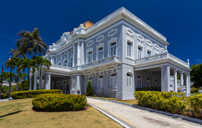 Обои картинки фото antiguo casino de puerto rico, города, - здания,  дома, особняк