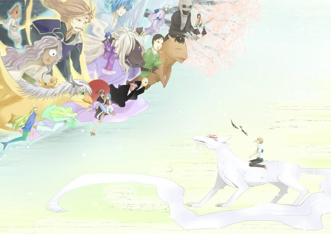 Обои картинки фото аниме, natsume yuujinchou, тетрадь, дружбы