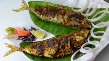 Картинка еда рыбные+блюда +с+морепродуктами кухня индийская жареная рыба