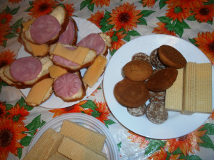 Картинка еда бутерброды +гамбургеры +канапе вафли печенье хлеб колбаса сыр