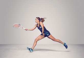 Картинка спорт теннис alizе cornet ракетка фон девушка взгляд