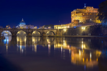 Картинка castel+sant`angelo+-+roma города рим +ватикан+ италия простор