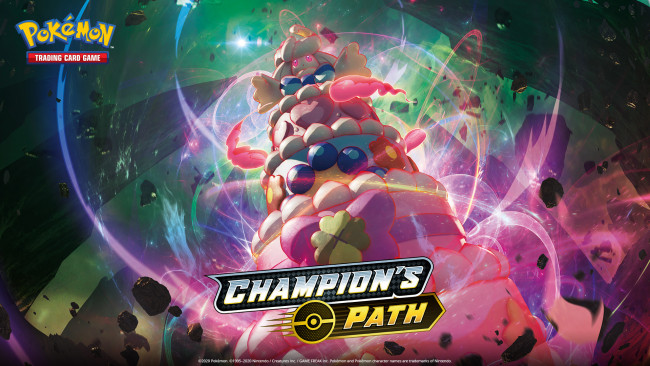 Обои картинки фото видео игры, pokemon,  champion`s path, -, trading, cards, game