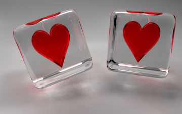 Картинка 3д+графика романтика+ romantics кубы сердечки