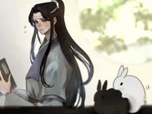 Картинка аниме mo+dao+zu+shi лань ванцзи кролики