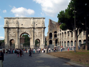 обоя арка, константина, рим, италия, города, ватикан