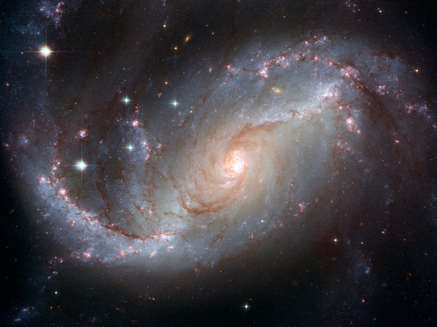 Обои картинки фото ngc1672, космос, галактики, туманности