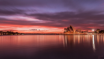 Картинка sydney australia города сидней австралия opera house закат