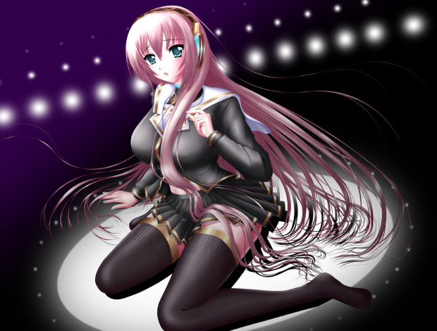 Обои картинки фото megurine, luka, аниме, vocaloid