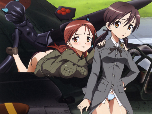 Обои картинки фото аниме, strike, witches