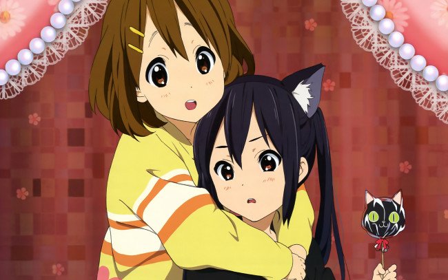 Обои картинки фото аниме, on, k-on