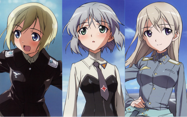 Обои картинки фото аниме, strike, witches