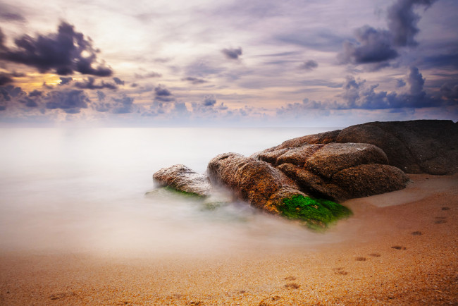 Обои картинки фото природа, побережье, море, камни, песок