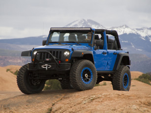 Картинка автомобили jeep performance maximum wrangler синий concept jk