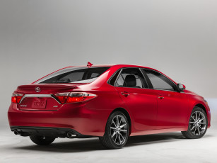 Картинка автомобили toyota 2015 camry xse красный