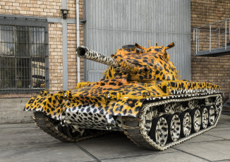 Картинка pz+68+leopardine техника военная+техника танк камуфляж