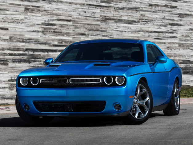 Обои картинки фото автомобили, dodge, lc, синий, sxt, challenger, 2015