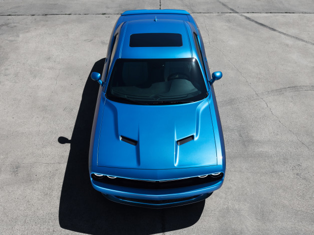 Обои картинки фото автомобили, dodge, синий, lc, sxt, challenger, 2015