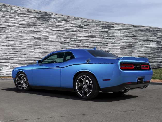 Обои картинки фото автомобили, dodge, sxt, challenger, синий, lc, 2015