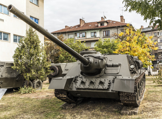 Обои картинки фото su-100, техника, военная техника, самоходная, артелеристкая, установка