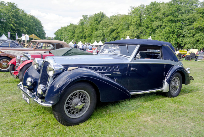 Обои картинки фото delahaye 135 m convertible 1937, автомобили, выставки и уличные фото, история, ретро, автошоу, выставка