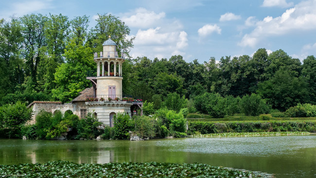 Обои картинки фото tour de marlborough,  versailles, природа, маяки, маяк, река