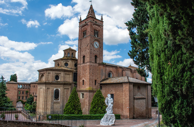 Обои картинки фото abbazia di monte oliveto maggiore, города, - католические соборы,  костелы,  аббатства, аббатство, религия