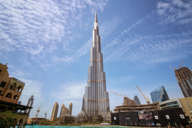 Обои картинки фото burj khalifa - dubai, города, дубай , оаэ, башня, небоскреб