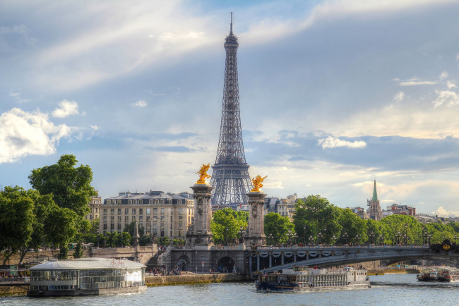 Обои картинки фото eiffel tower, города, париж , франция, башня