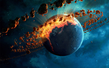 Картинка взрыв+планеты космос разное другое планеты