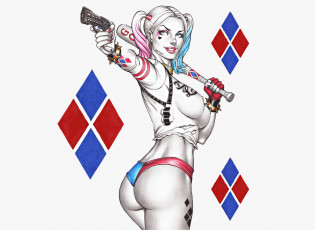 Картинка рисованное комиксы бита взгляд пистолет фон девушка