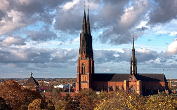Картинка church+in+uppsala +sweden города -+католические+соборы +костелы +аббатства sweden church in uppsala