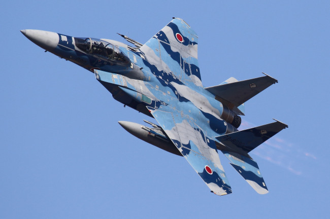 Обои картинки фото авиация, боевые самолёты, тактический, истребитель, япония, f-15dj