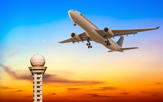Обои картинки фото авиация, пассажирские самолёты, полет, самолет