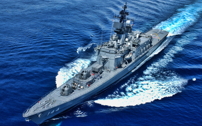 Обои картинки фото jds kurama , ddh-144, корабли, крейсеры,  линкоры,  эсминцы, jds, kurama, япония, военные, военно, морской, флот, shirane, class, эсминец, ddh144