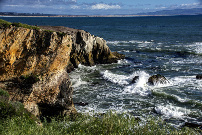 Обои картинки фото природа, побережье, волны, скалы