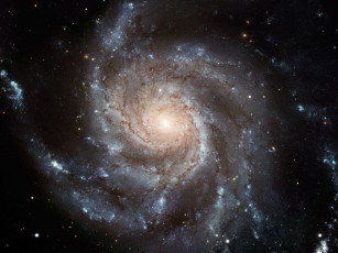 Картинка m101 космос галактики туманности
