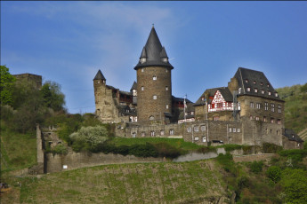 Картинка города дворцы замки крепости stahleck germany