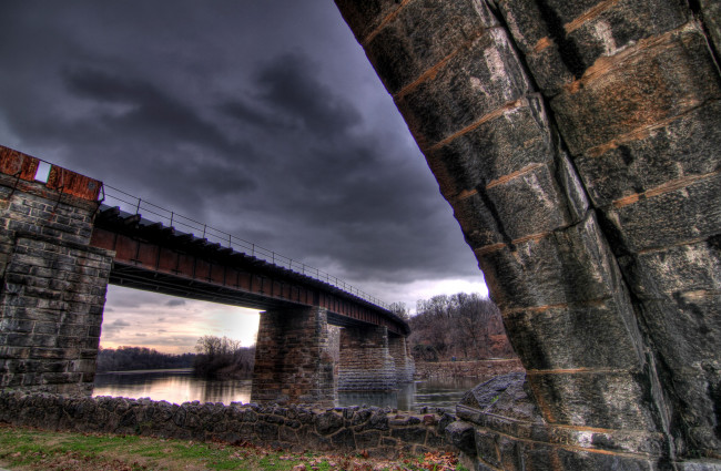 Обои картинки фото города, мосты, schuylkill, river