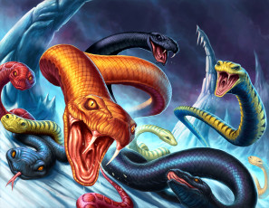 Картинка фэнтези существа змеи