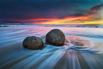 Картинка природа побережье пляж рассвет камни море