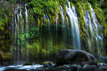 Картинка mossbrae+falls+калифорния природа водопады водопад california сша falls mossbrae