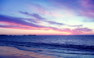 Картинка природа восходы закаты облака небо закат берег море