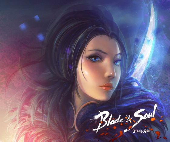 Обои картинки фото видео игры, blade and soul, девушка, blade, soul, zis, арт, парень, снег