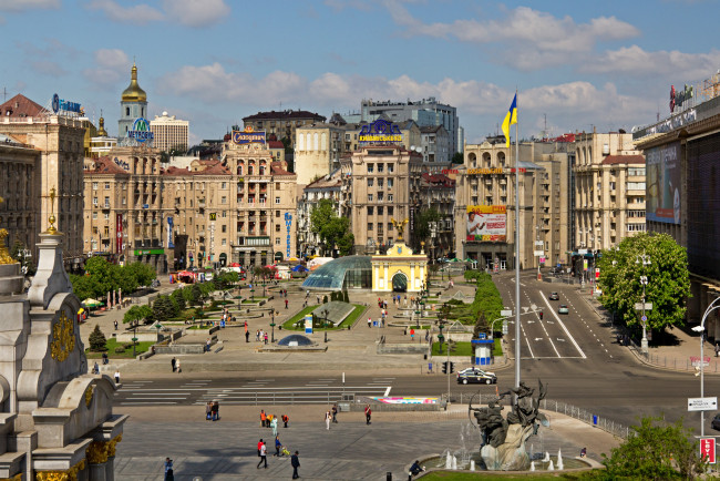 Обои картинки фото города, киев , украина, майдан, площадь, независимости